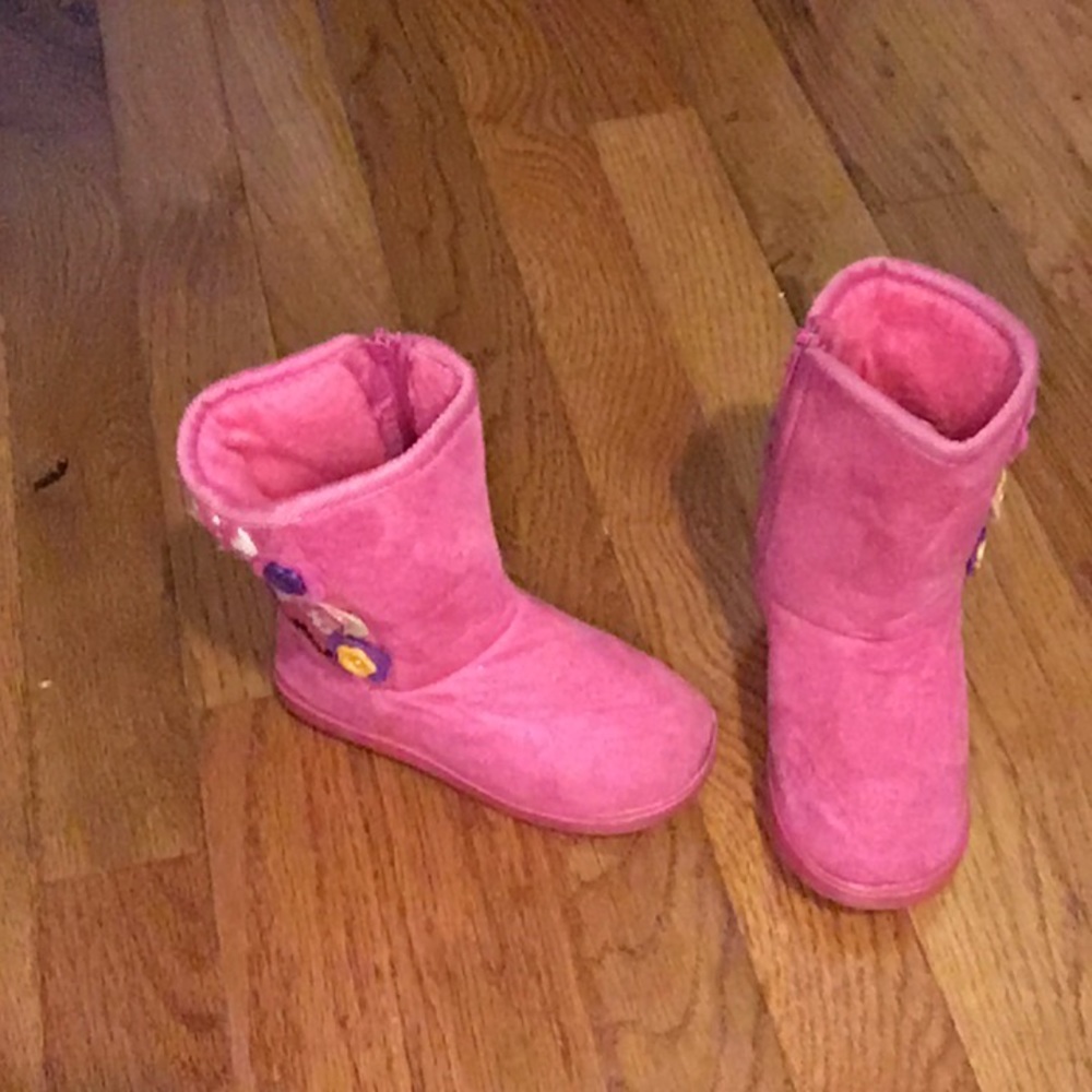 Pink boots